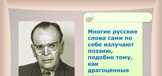 Многие русские слова сами по себе излучают поэзию, подобно тому, как драгоценные камни излучают таинственный блеск